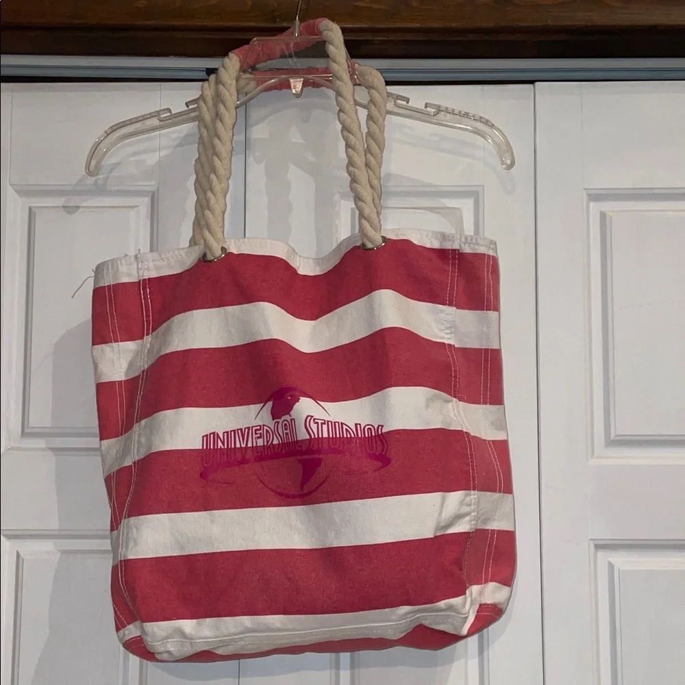 Universal Striped Tote with Rope Handles - Picture 1 of 10